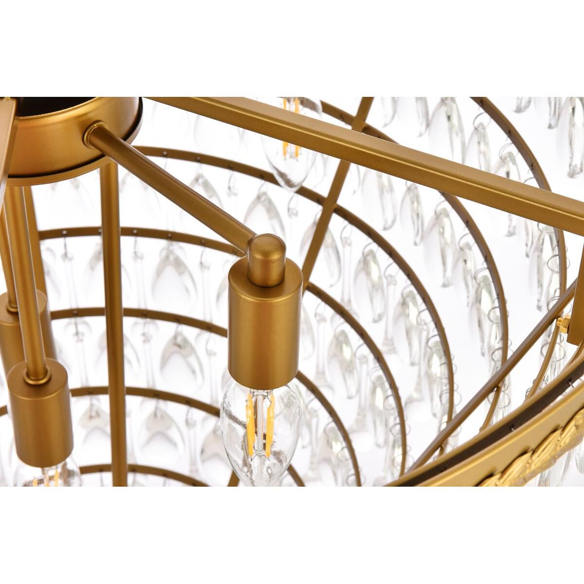 Nordic 24 Inch 7 Light Chandelier by Elegant Lighting