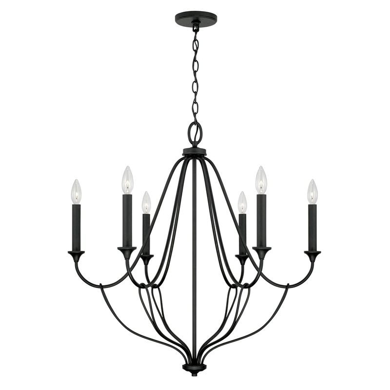 Bentley 30 Inch 6 Light Chandelier by Capital Lighting Fixture Company