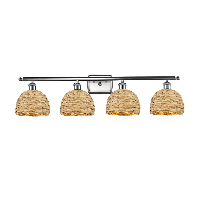 Bruno Marashlian Woven Rattan 38 Inch Bath Vanity Light by Innovations Lighting