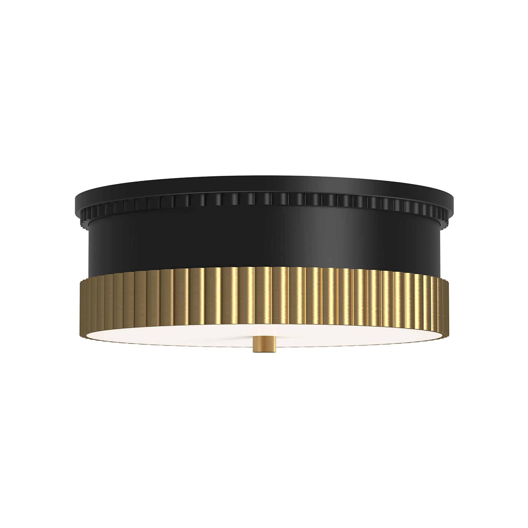 Shown in Matte Black/Brushed Gold finish