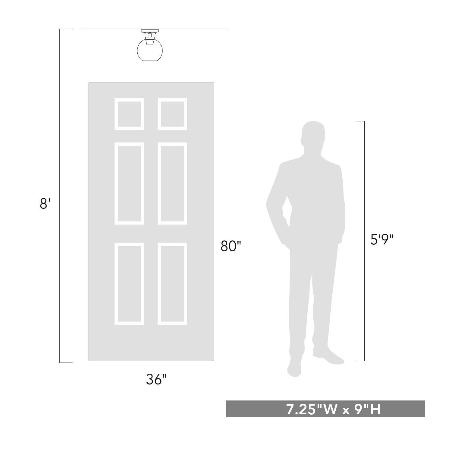 Galveston Semi Flush Mount by Golden Lighting