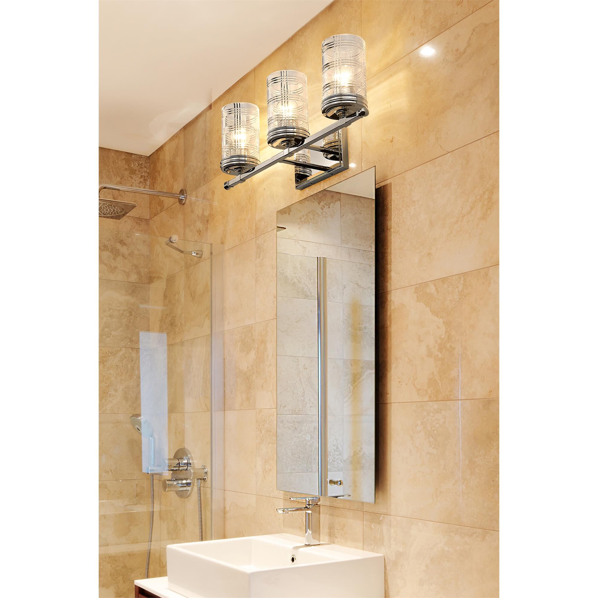 Shown in Polished Nickel finish and Clear glass and Clear shade