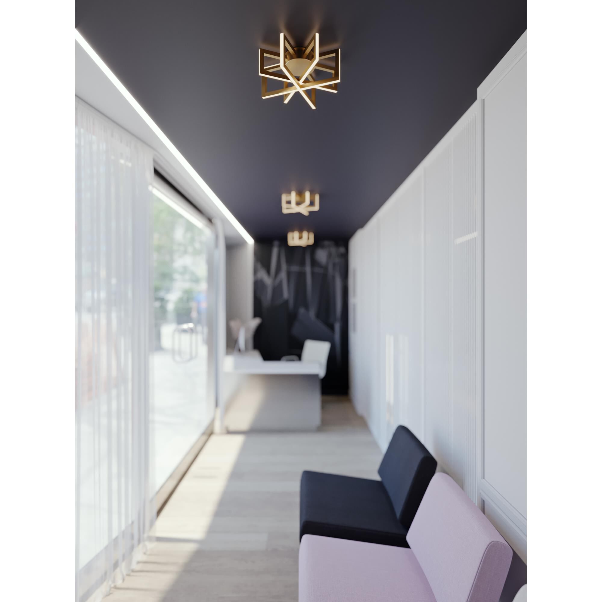 Cass 18 Inch 1 Light LED Flush Mount by AFX Lighting