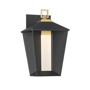 Shown in Brass-Sand Black Mix finish and Frosted Acrylic glass