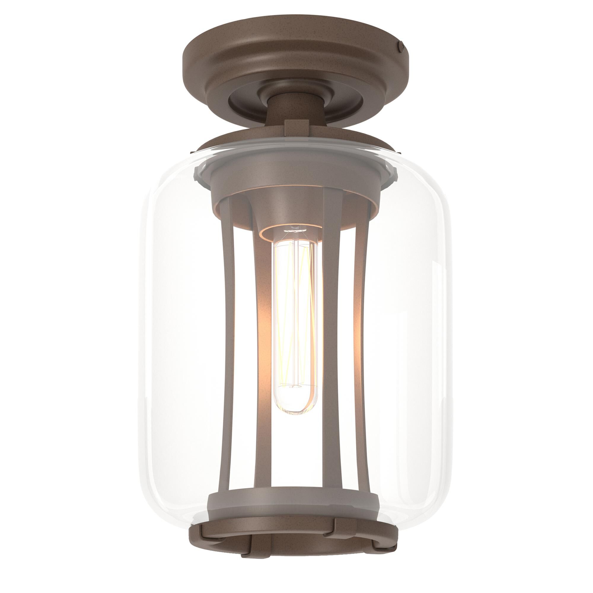 Shown in Coastal Bronze finish and Clear glass