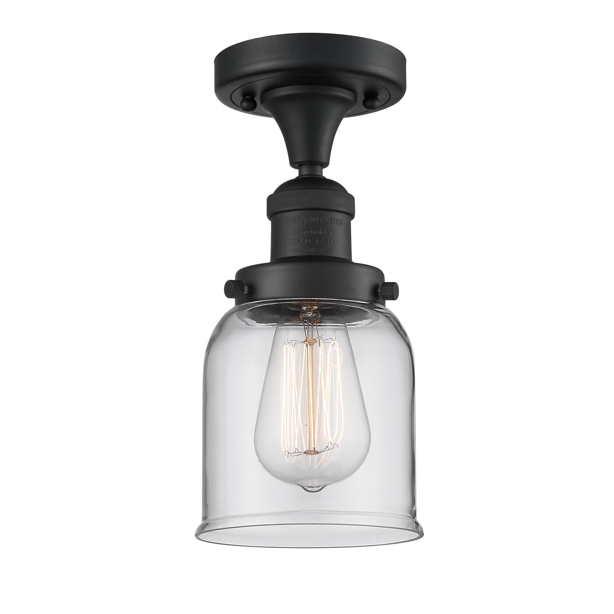 Bruno Marashlian Small Bell 5 Inch 1 Light Semi Flush Mount by Innovations Lighting