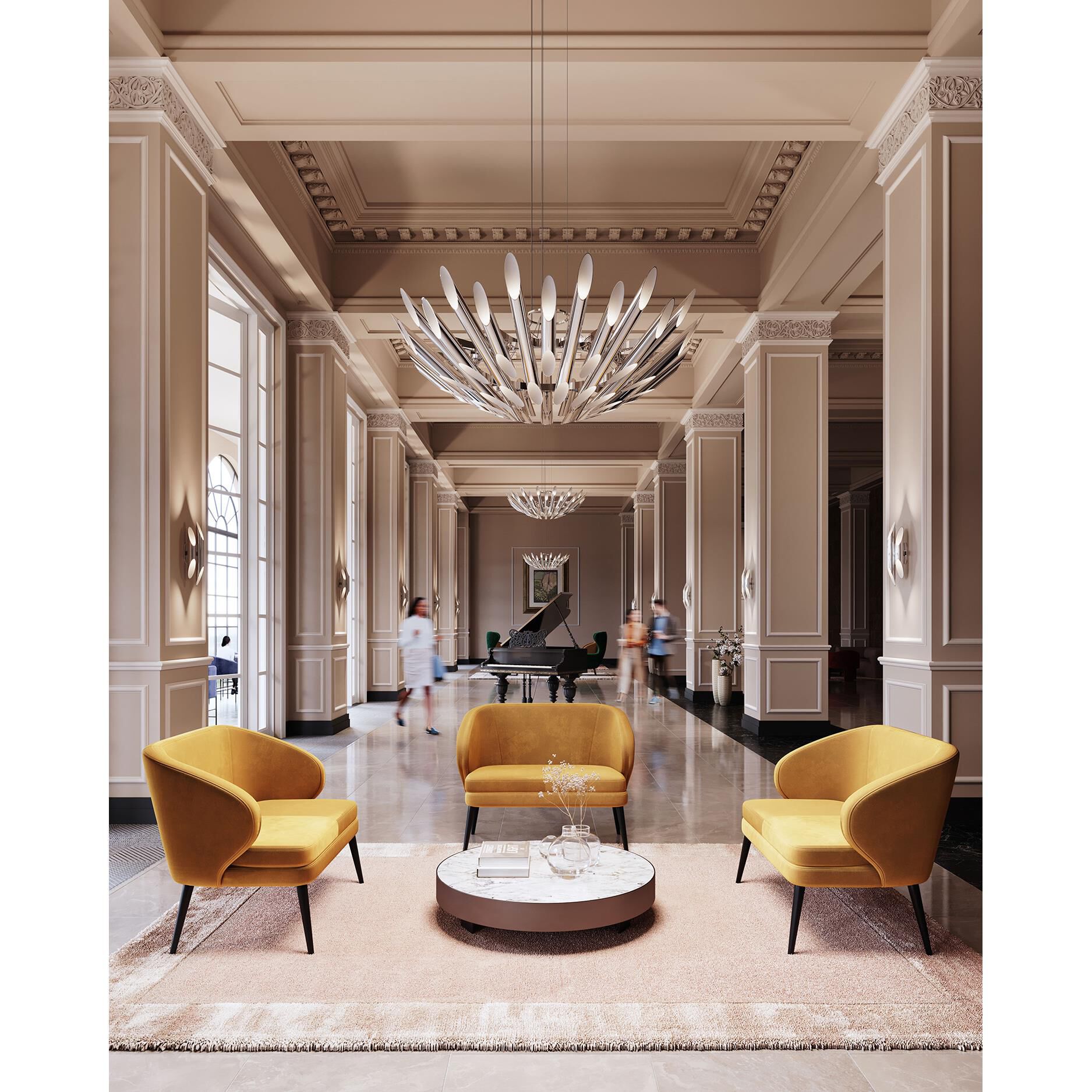 Chimes 48 Inch Large Pendant by SONNEMAN