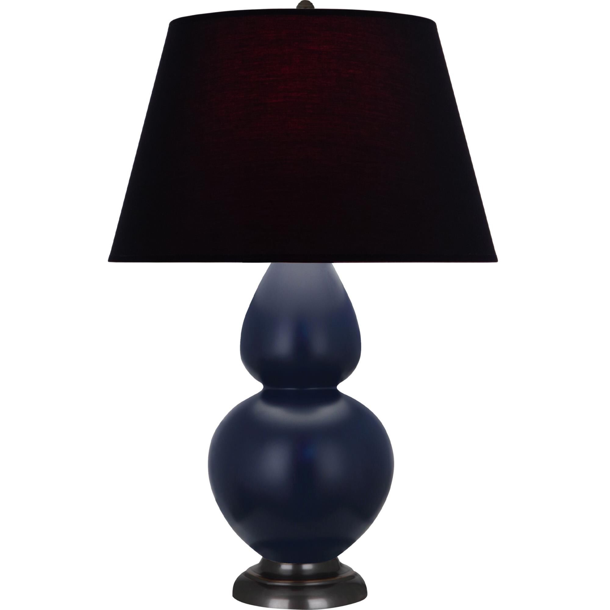 Shown in Matte Midnight Blue finish and Ink Black and Red shade and Deep Patina Bronze accent