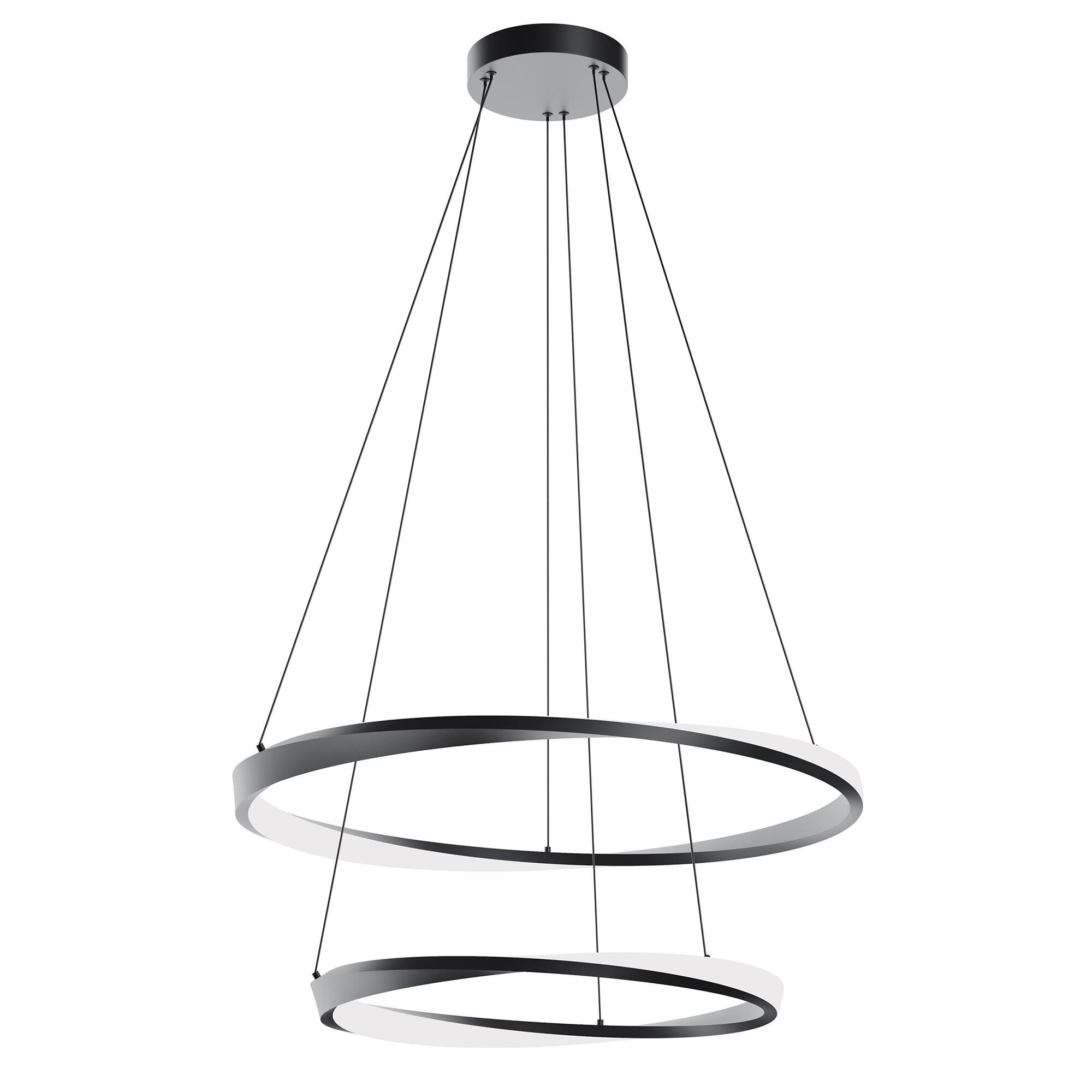 Shown in Black finish and White shade