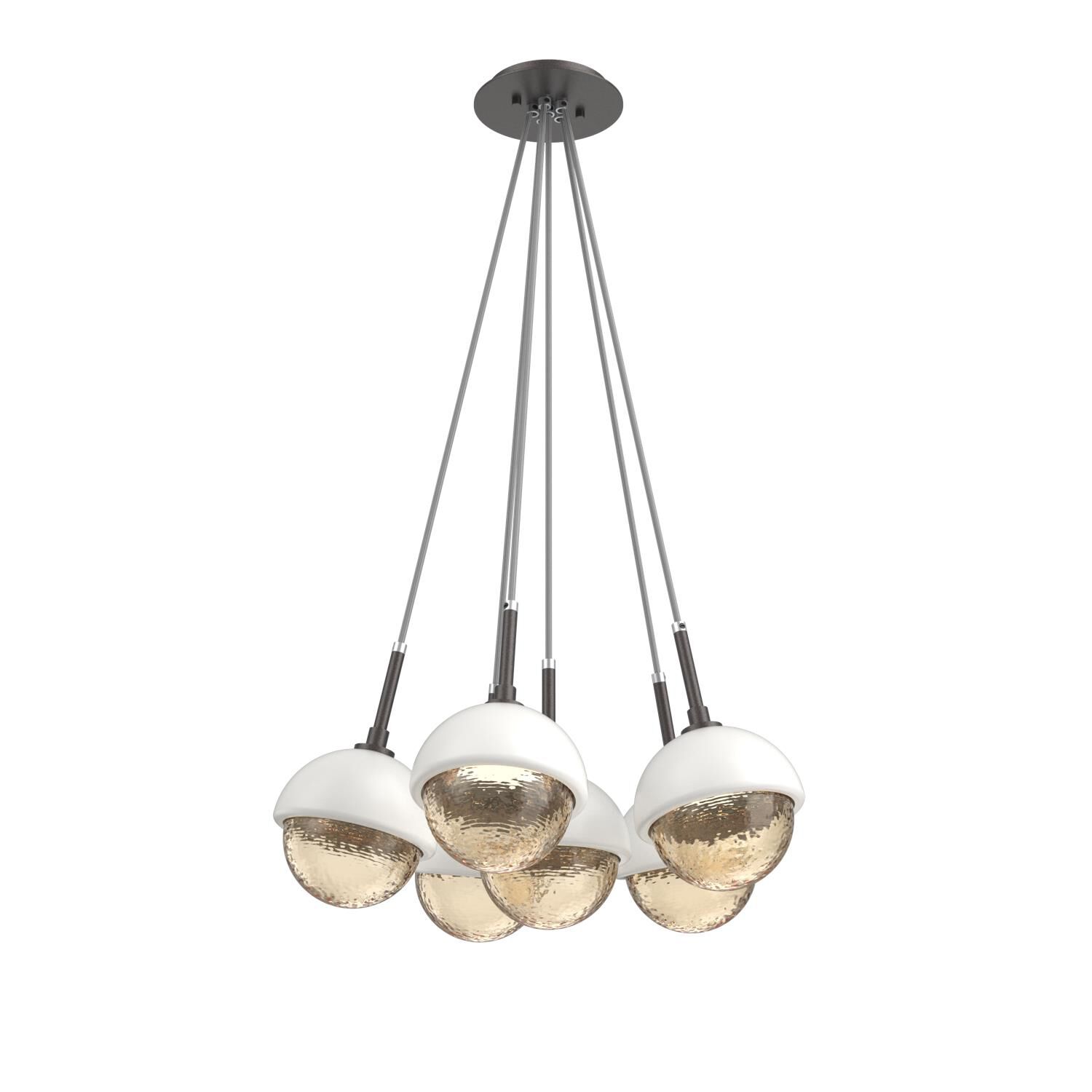 Levi Wilson Cabochon 19 Inch Multi Pendant Light by Hammerton Studio