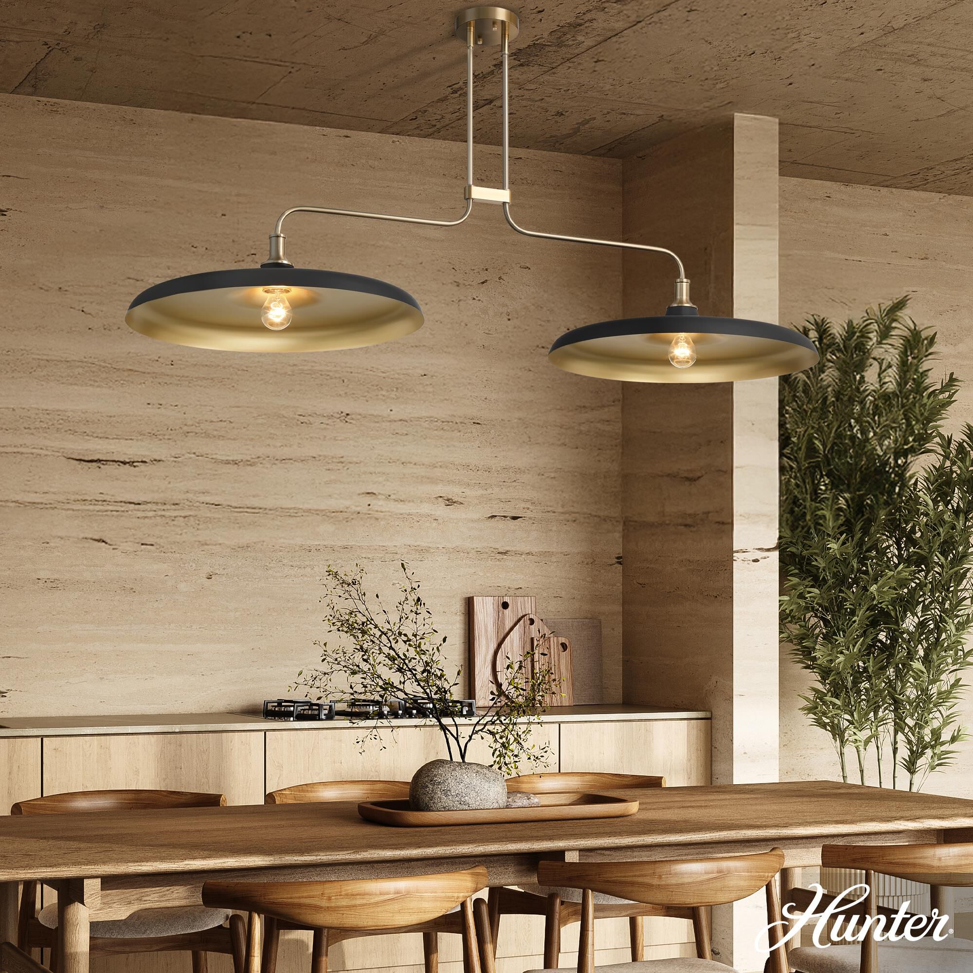 Moriso 57 Inch Linear Suspension Light by Hunter Fan