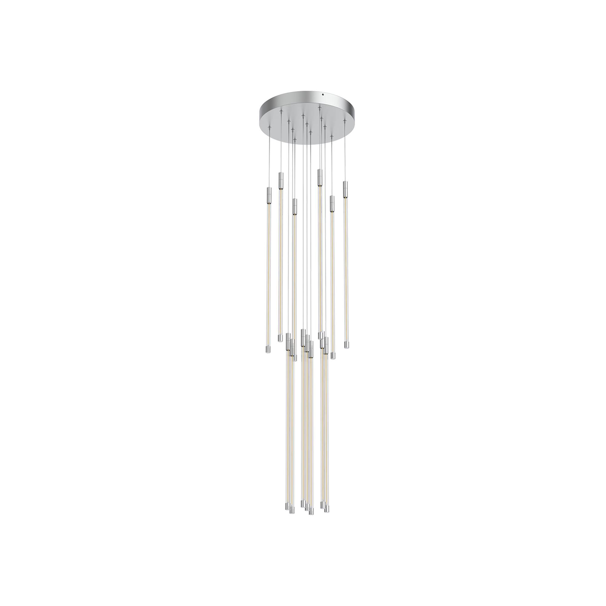 Shown in Chrome finish and Clear glass
