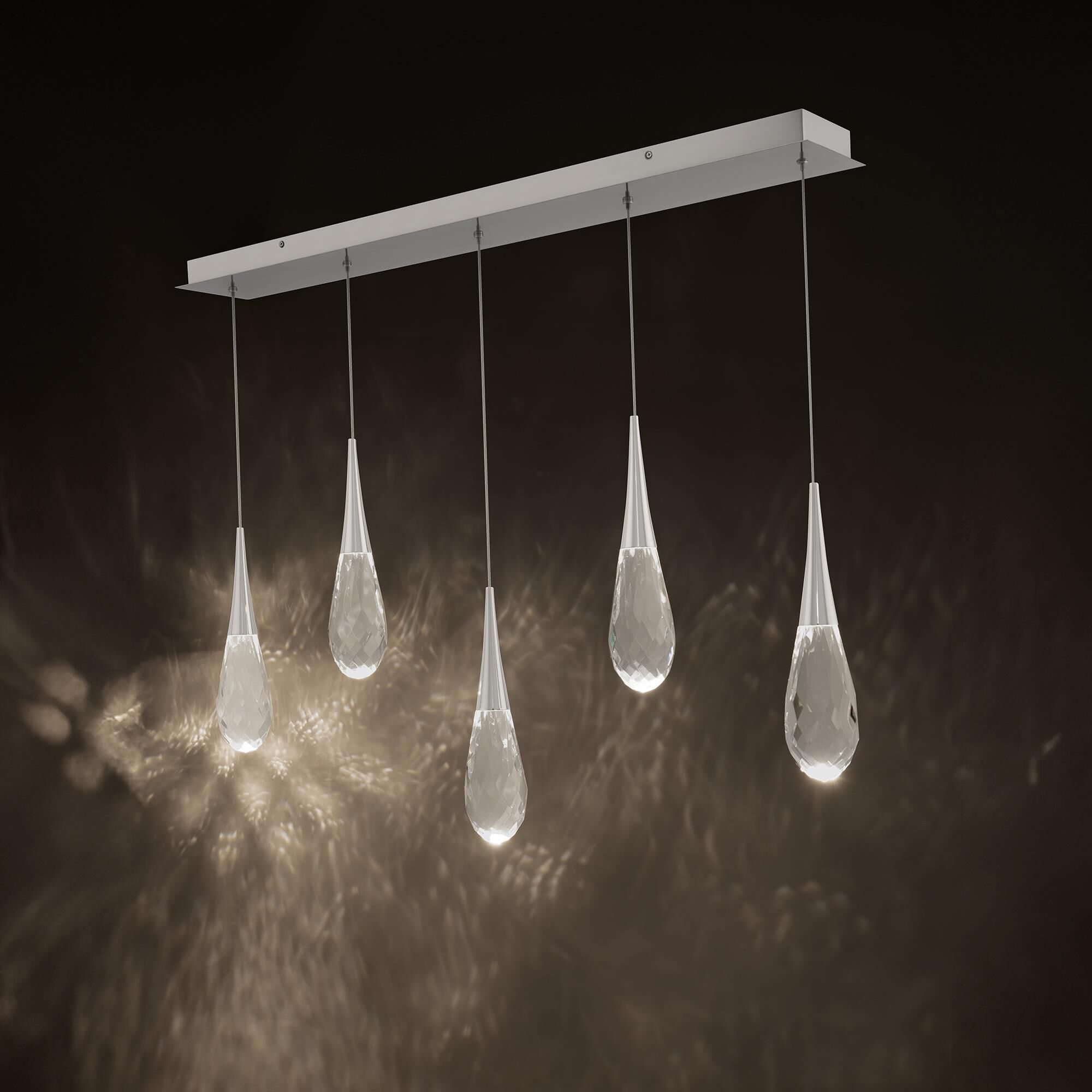 Hibiscus Linear Suspension Light by Schonbek Beyond