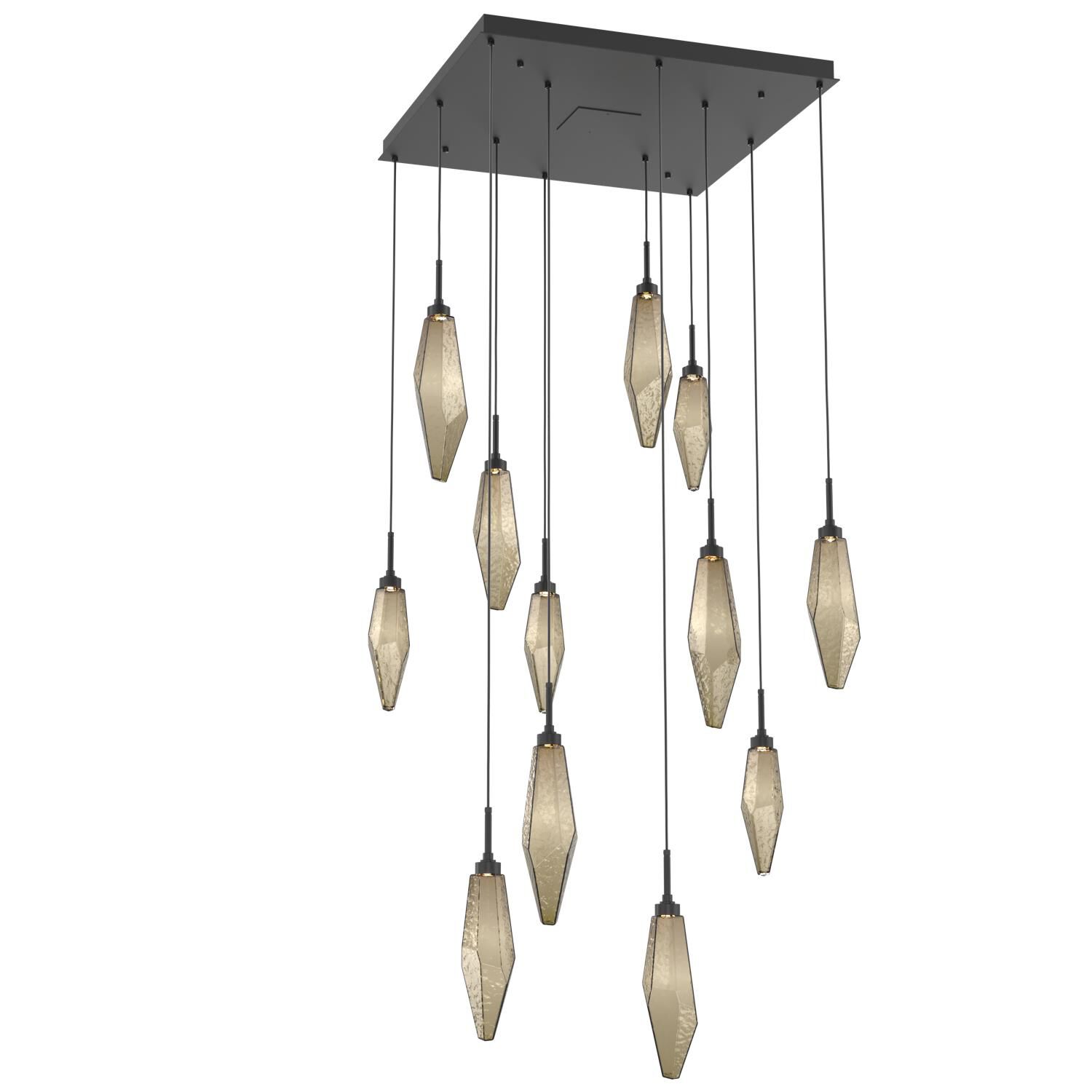 Rock Crystal Multi Light Pendant by Hammerton Studio