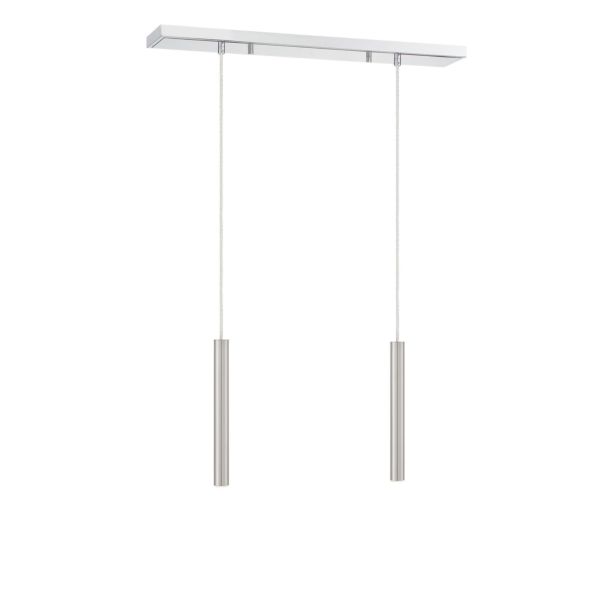 Shown in Chrome finish and Steel glass and Steel shade