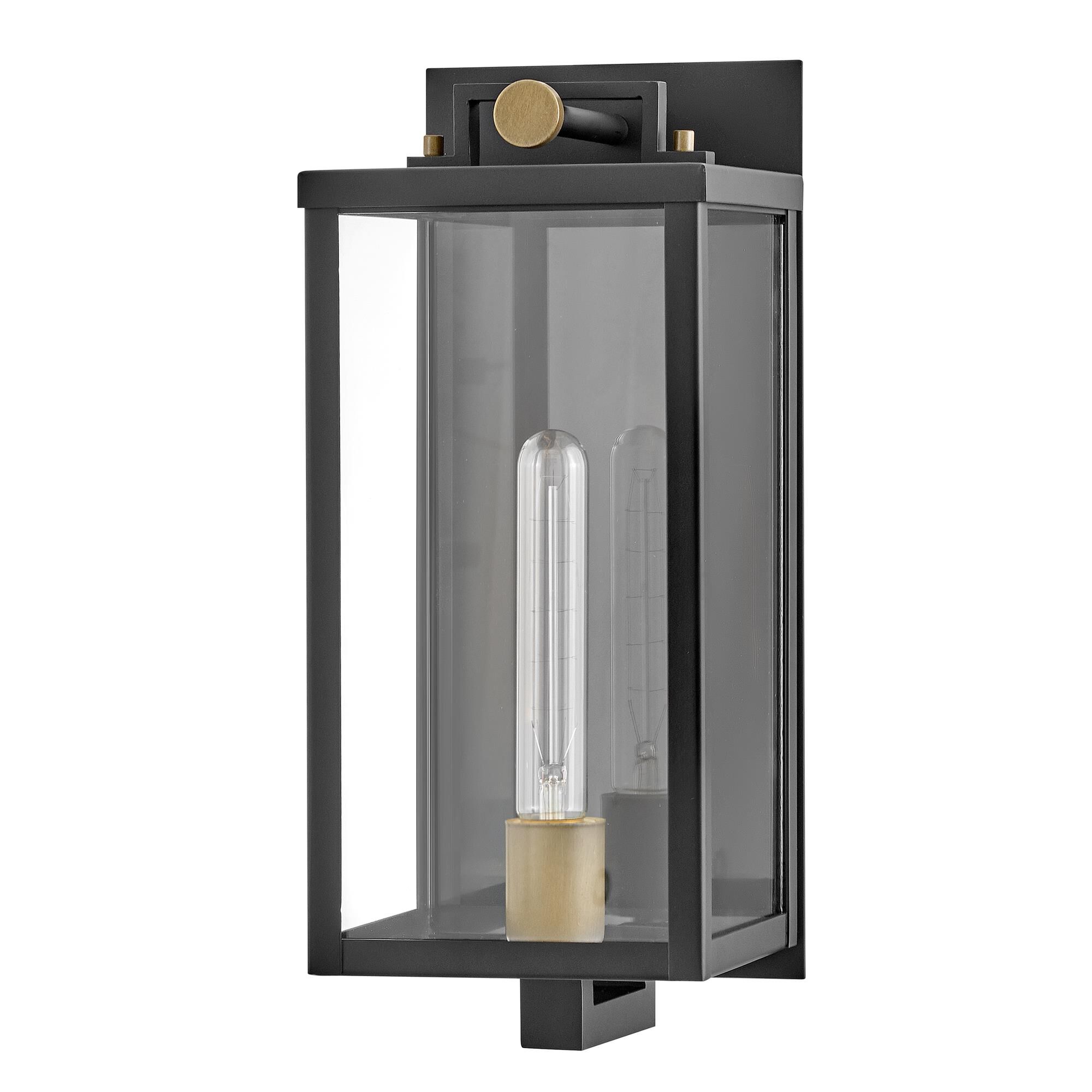 Shown in Black with Burnished Bronze Accents finish and Clear glass