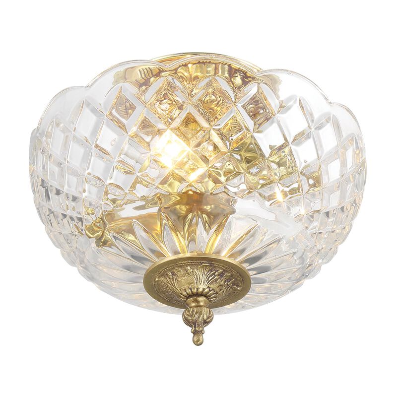 Ceiling 12 Inch 2 Light Semi Flush Mount by Crystorama