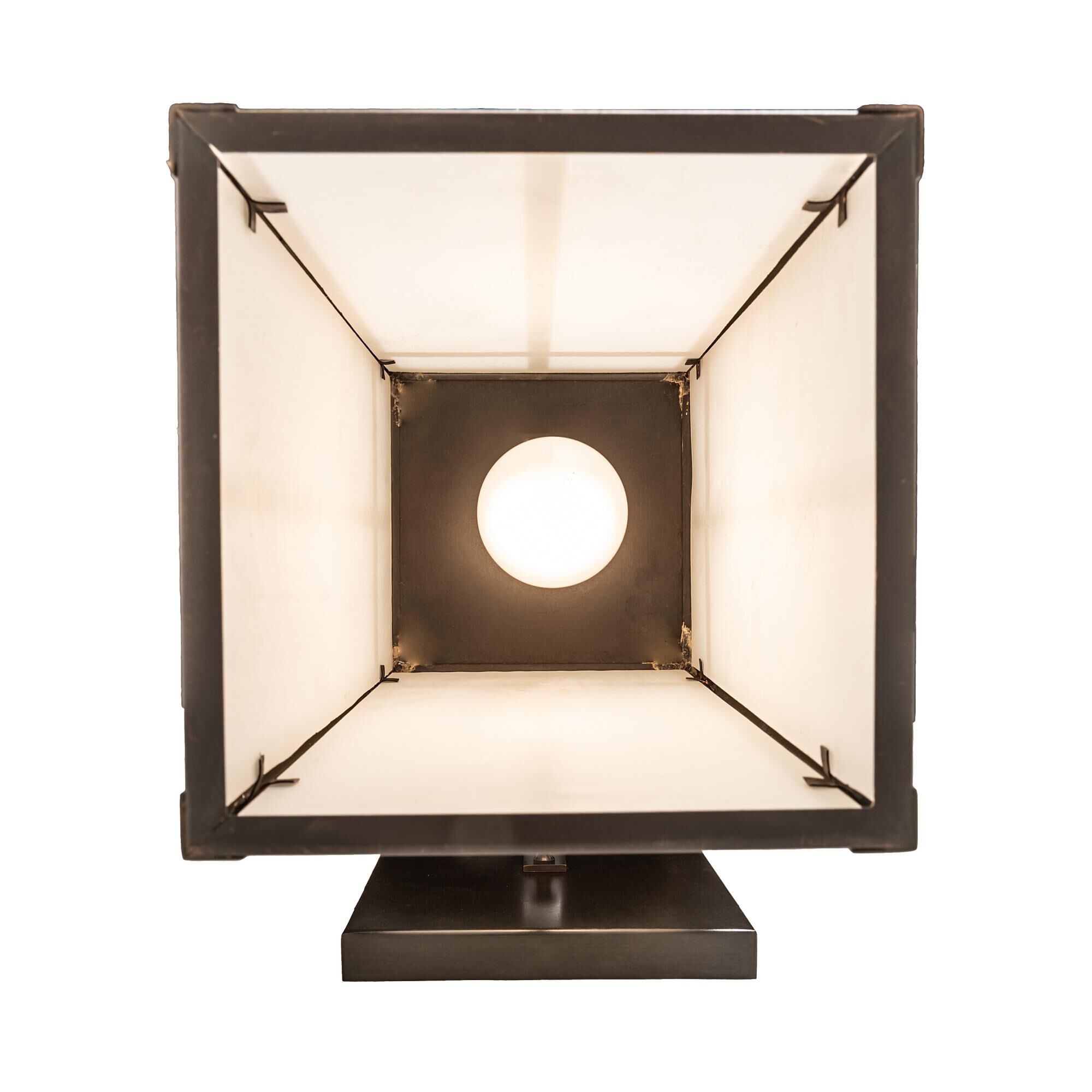 Shown in Craftsman Brown Finish finish and White;Seeded  Or Acrylic glass