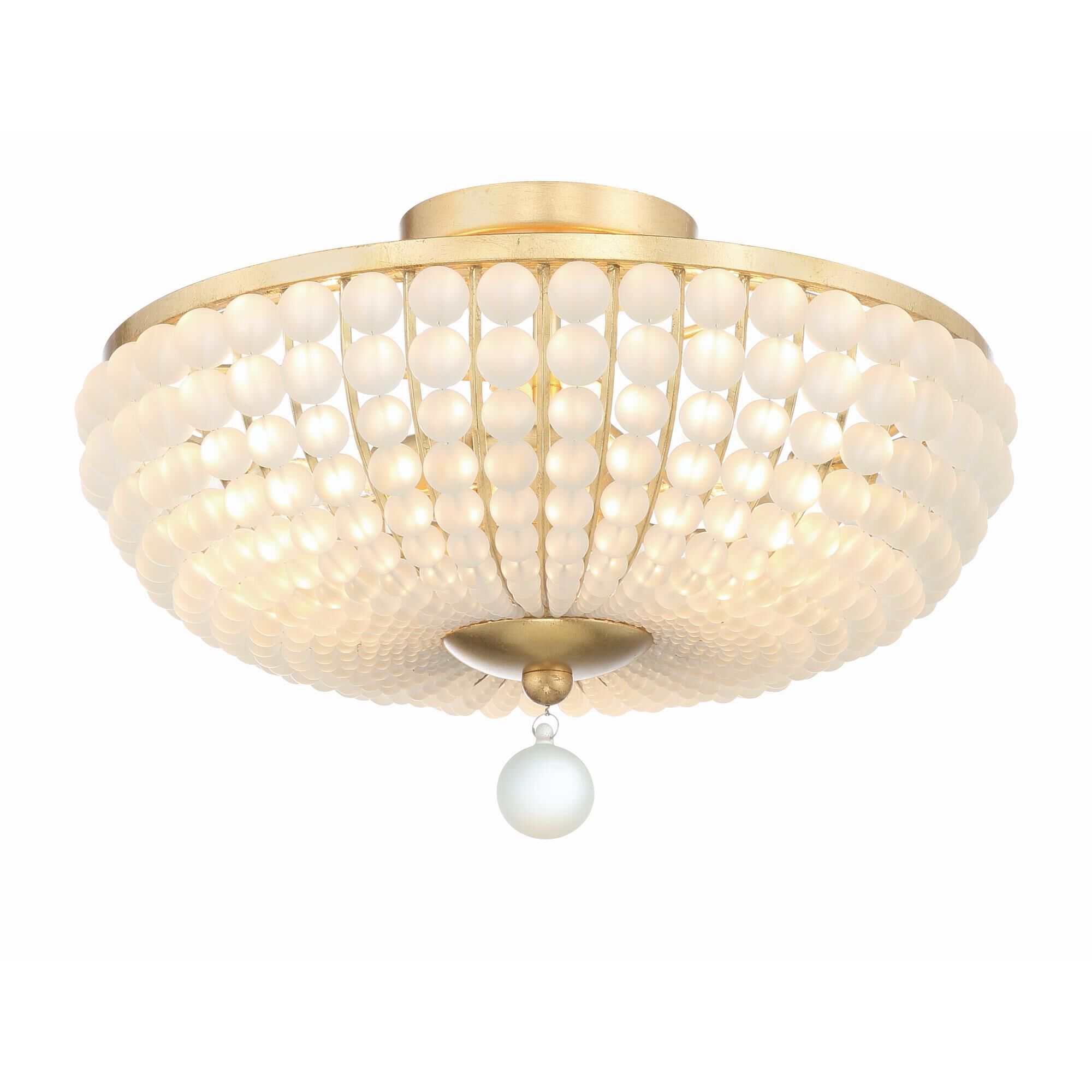 Bella 15 Inch 3 Light Semi Flush Mount by Crystorama