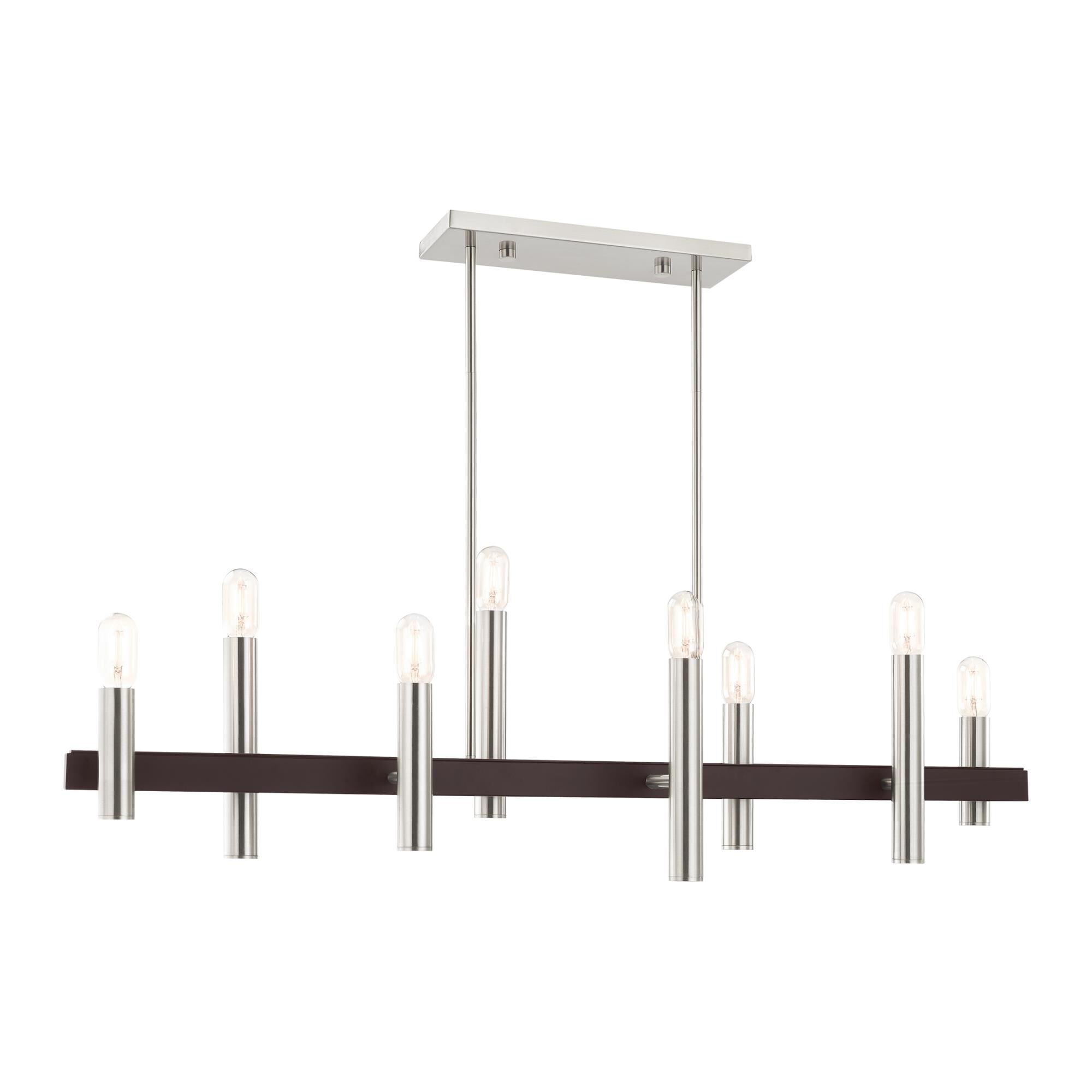 Shown in Brushed Nickel With Bronze Accents finish