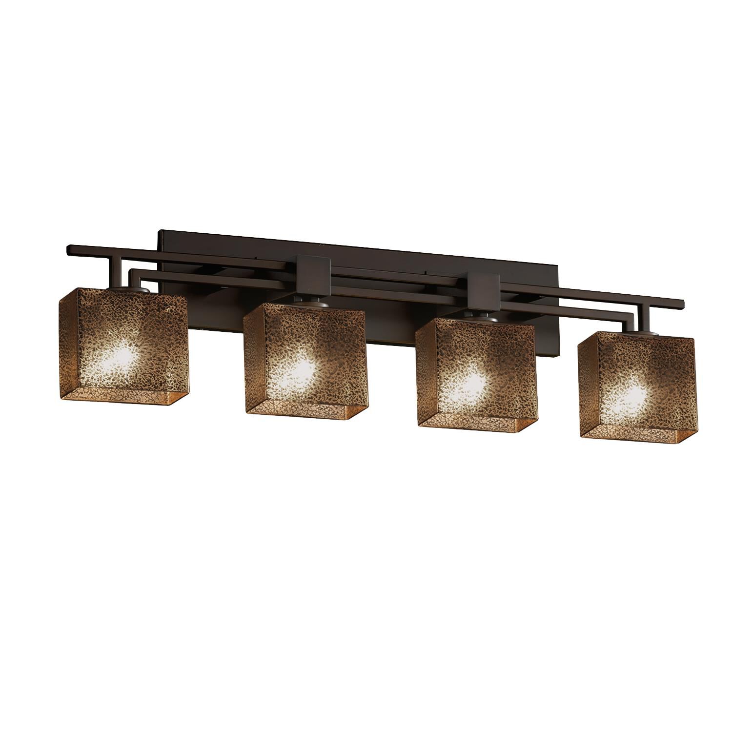 Fusion 36 Inch 4 Light Bath Vanity Light by Justice Design Group
