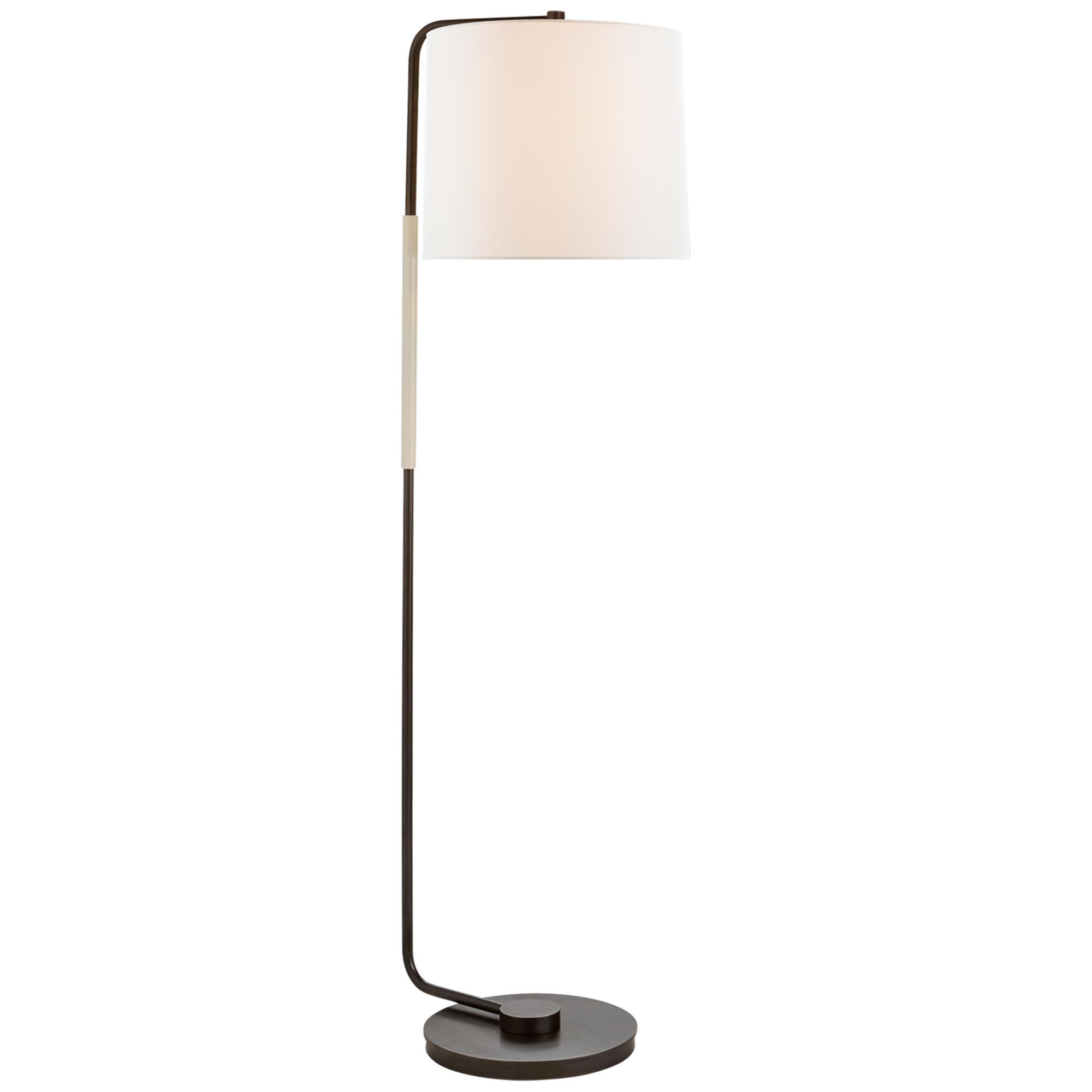 Shown in Bronze finish and Linen shade