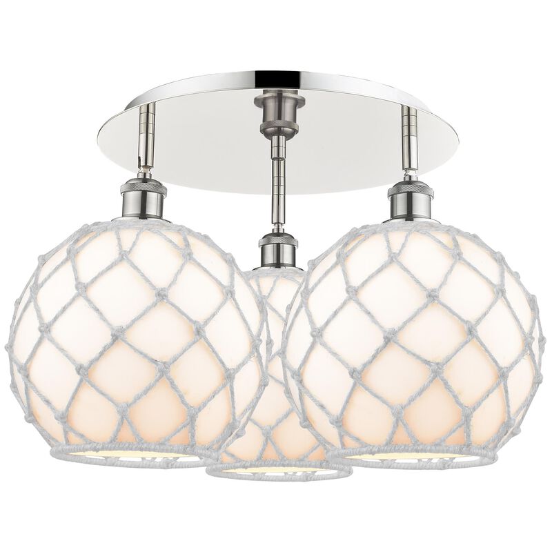 Bruno Marashlian Farmhouse Rope 22 Inch Flush Mount by Innovations Lighting