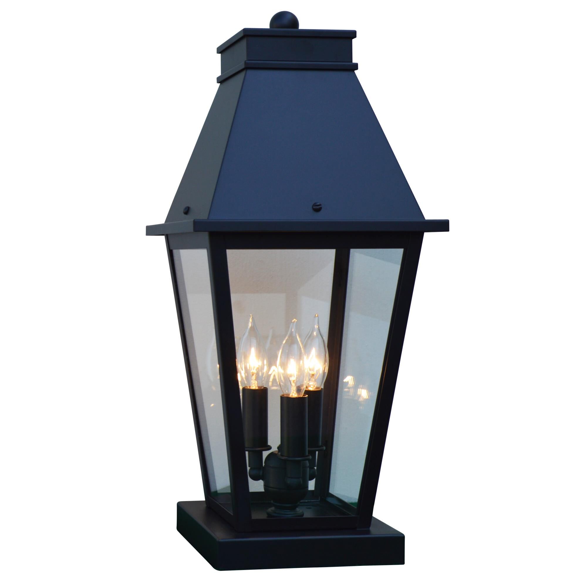 Croydon 17 Inch Tall 3 Light Outdoor Pier Lamp by Arroyo Craftsman