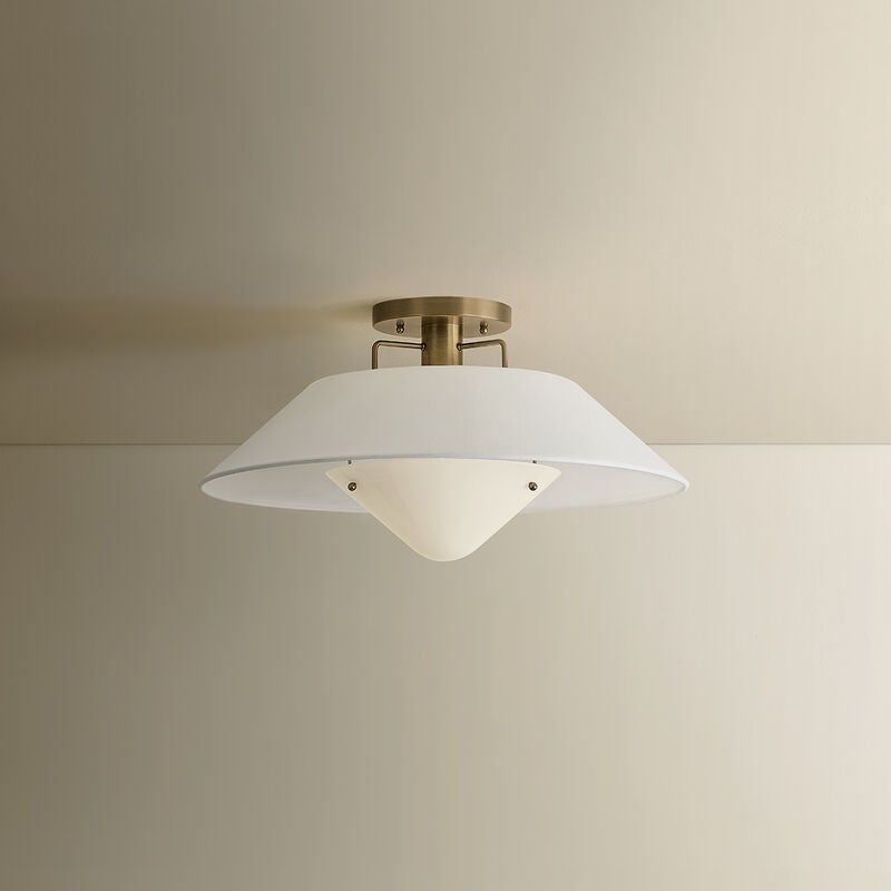 Otto 20 Inch Semi Flush Mount by Troy Lighting