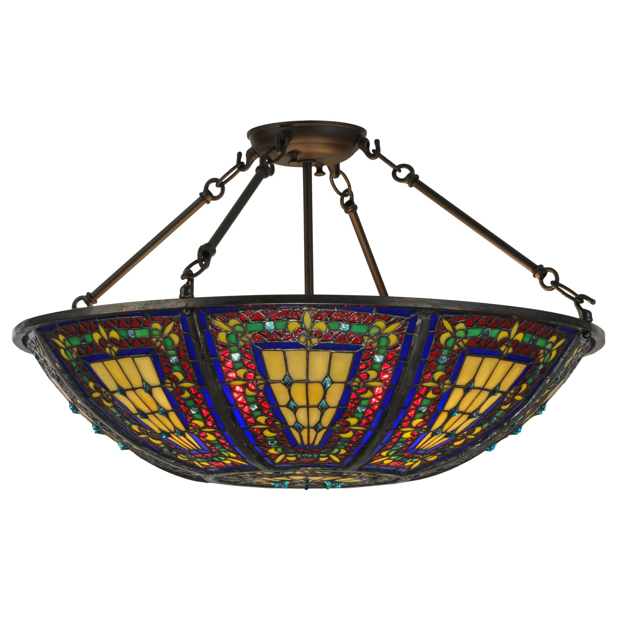 24 Inch Semi Flush Mount by Meyda Lighting