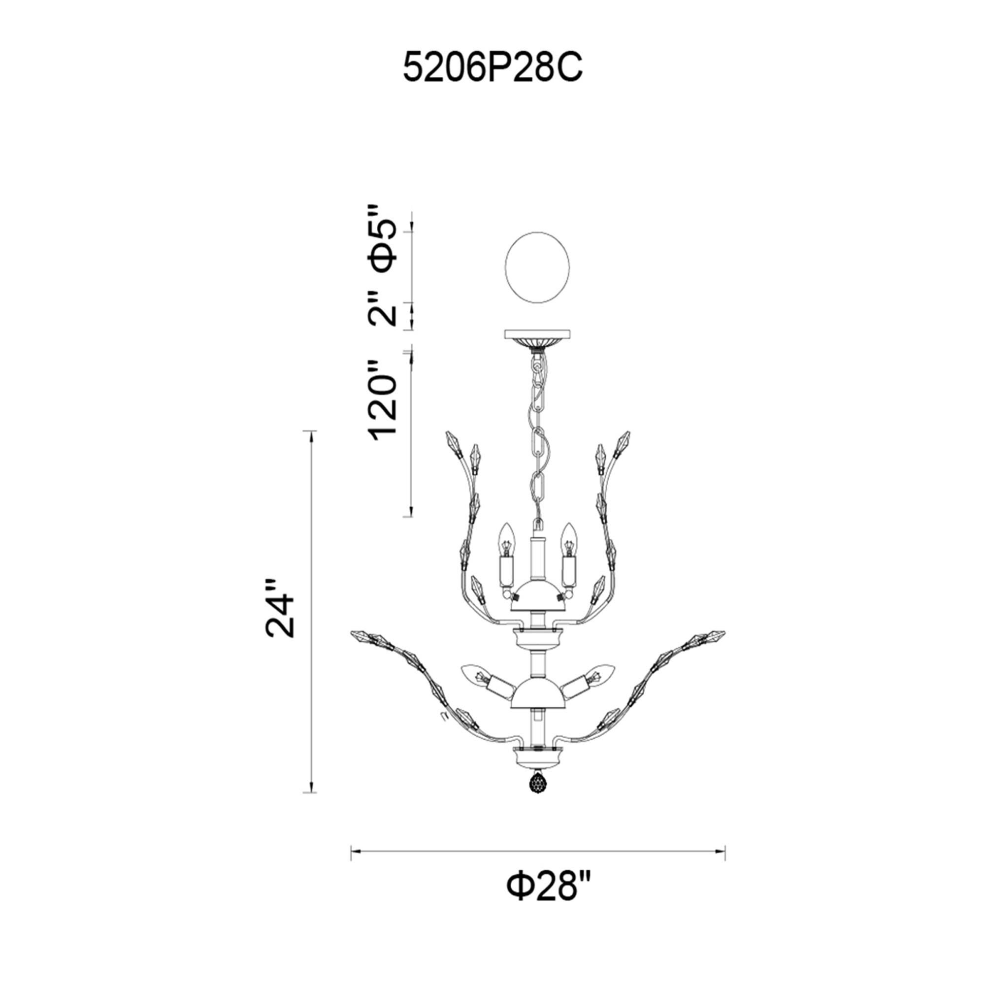 Shown in Chrome finish and K9 Clear crystal