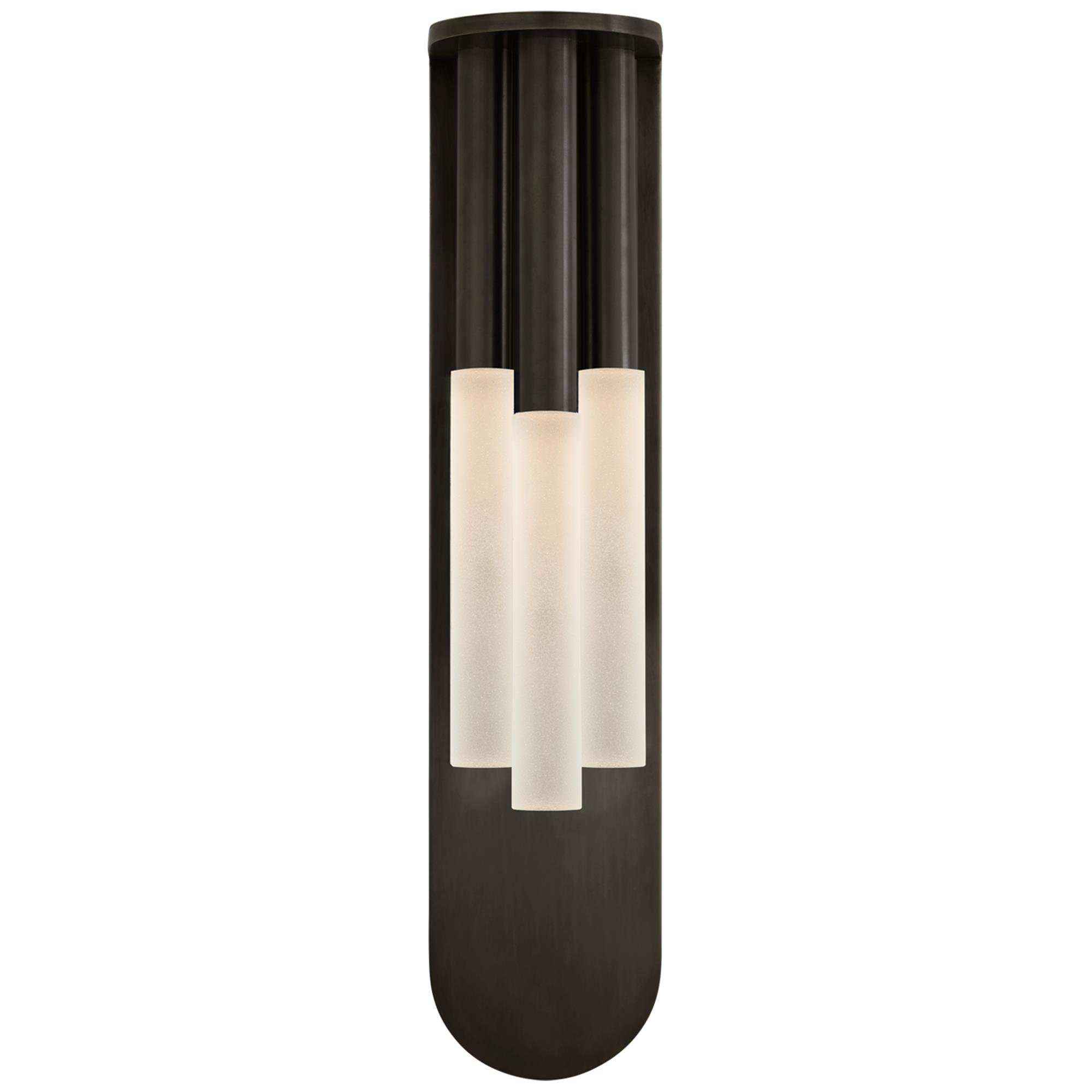 Shown in Bronze finish and Etched Crystal glass and Etched Crystal shade