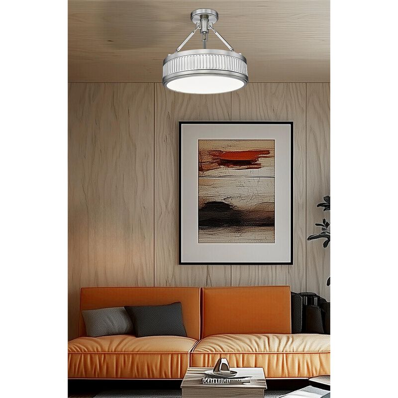 Quinn 15 Inch Semi Flush Mount by Z-Lite
