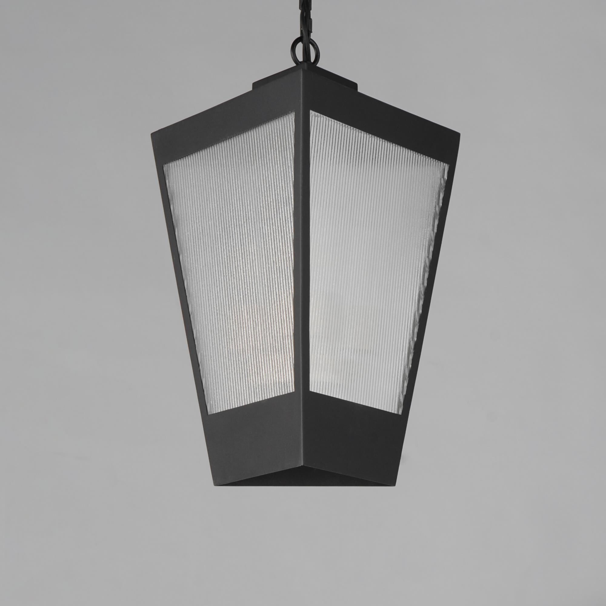 Shown in Black / Antique Brass finish and Clear Ribbed glass and Clear Ribbed Glass shade