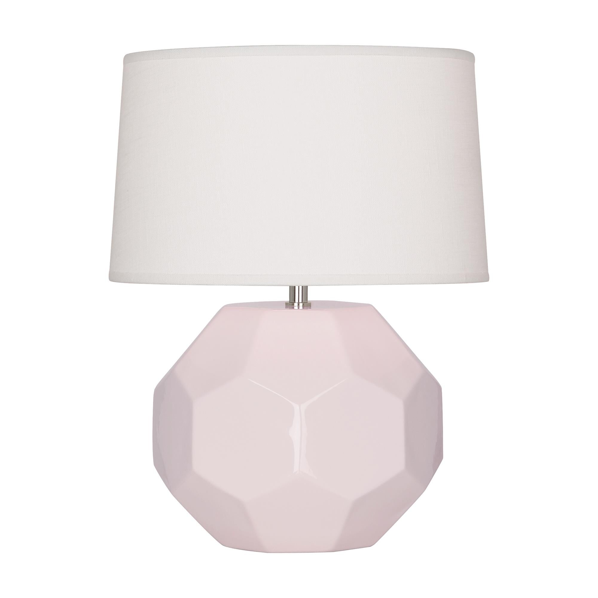 Shown in Rose Water Glazed finish and Off White shade