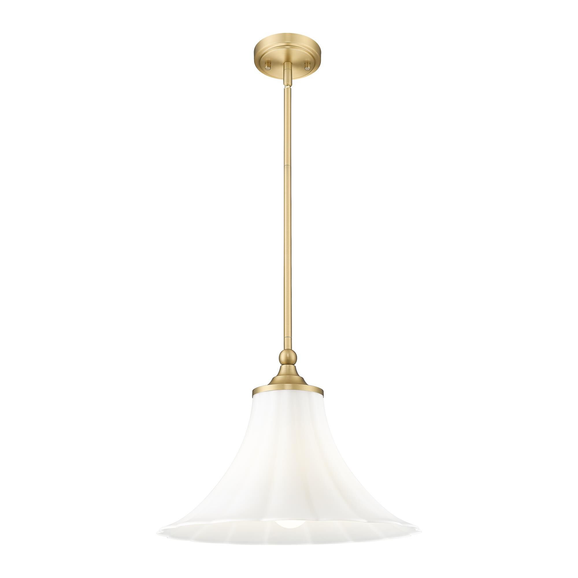 Shown in Modern Gold finish and Opal Etched glass