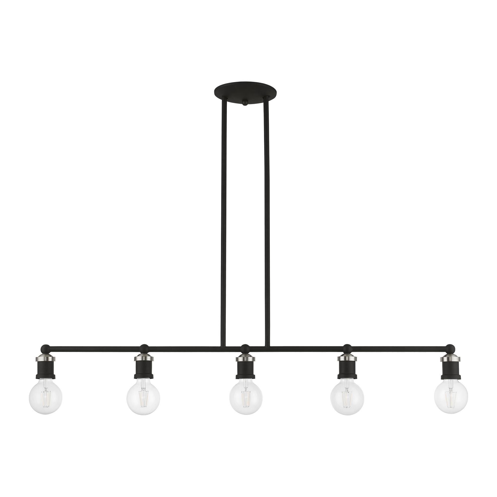 Lansdale 40 Inch 5 Light Linear Suspension Light by Livex Lighting