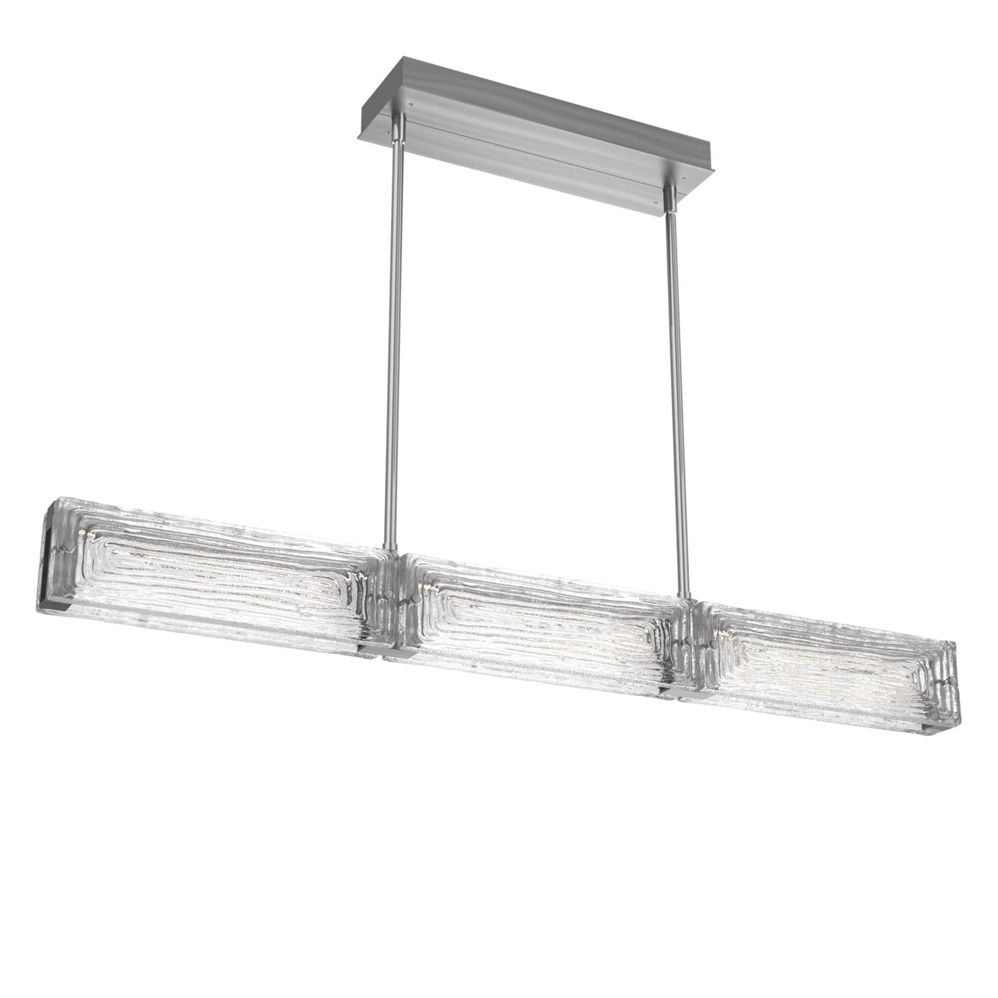 Shown in Satin Nickel finish and Linea Cast glass