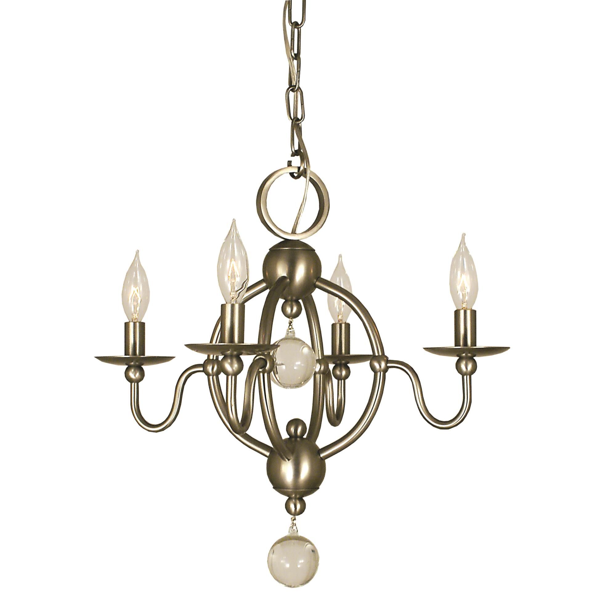 Quatrefoil 18 Inch 4 Light Mini Chandelier by Framburg