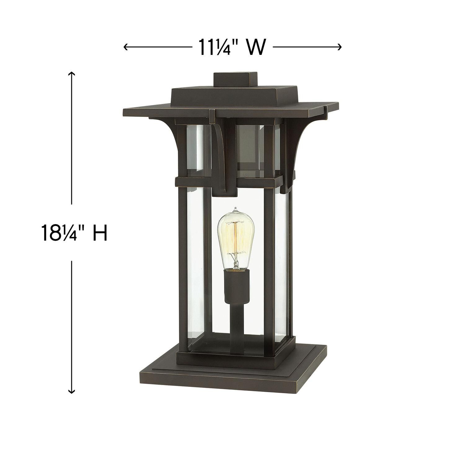Hinkley Lighting Manhattan 18 Inch Tall Outdoor Pier Lamp