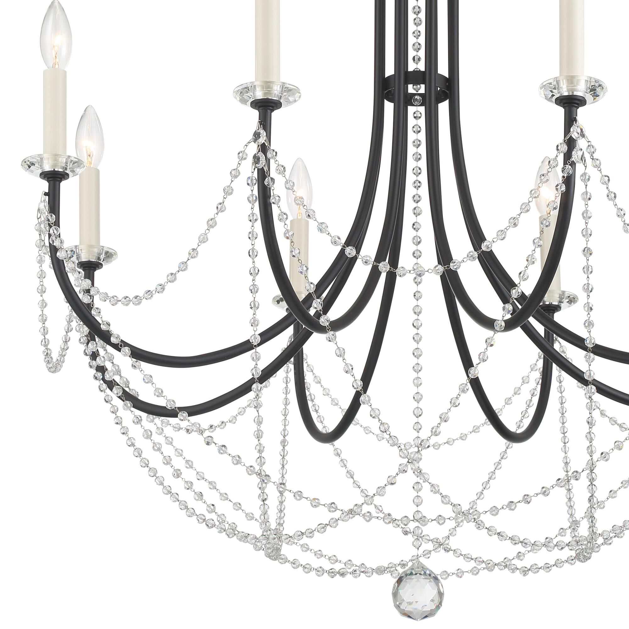 Delilah 31 Inch 8 Light Chandelier by Crystorama