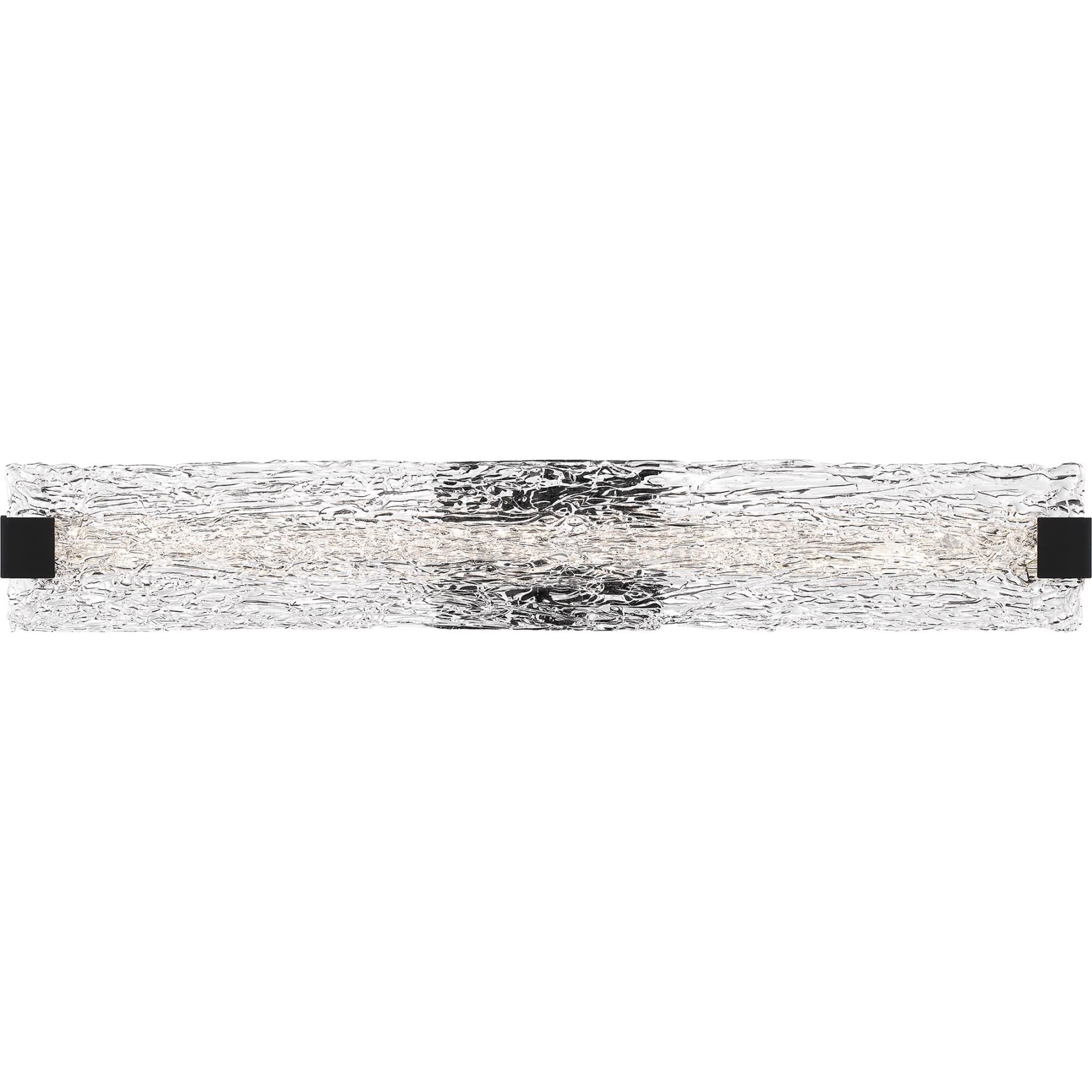 Shown in Matte Black finish and Clear Textured glass