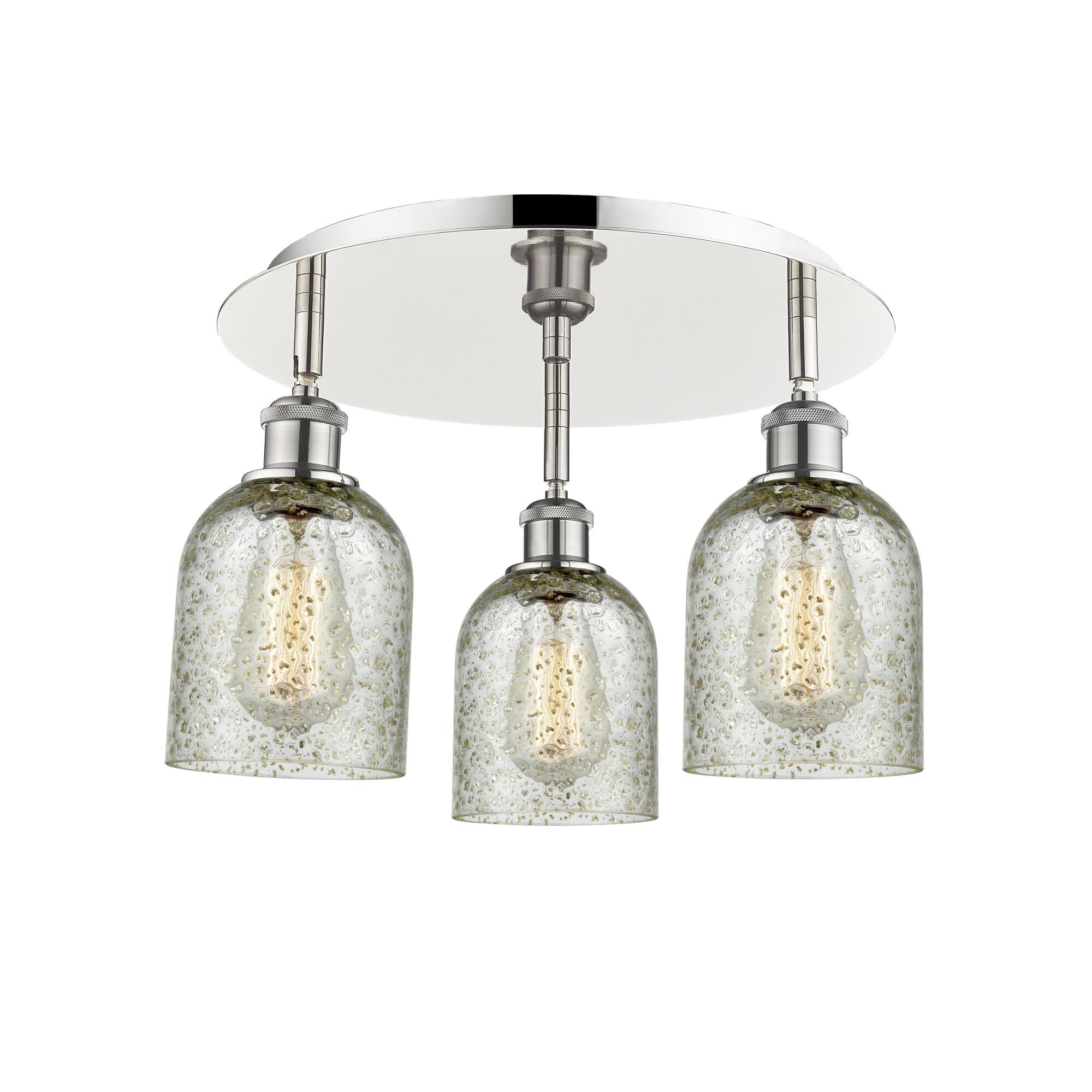 Shown in Polished Nickel finish and Mica glass