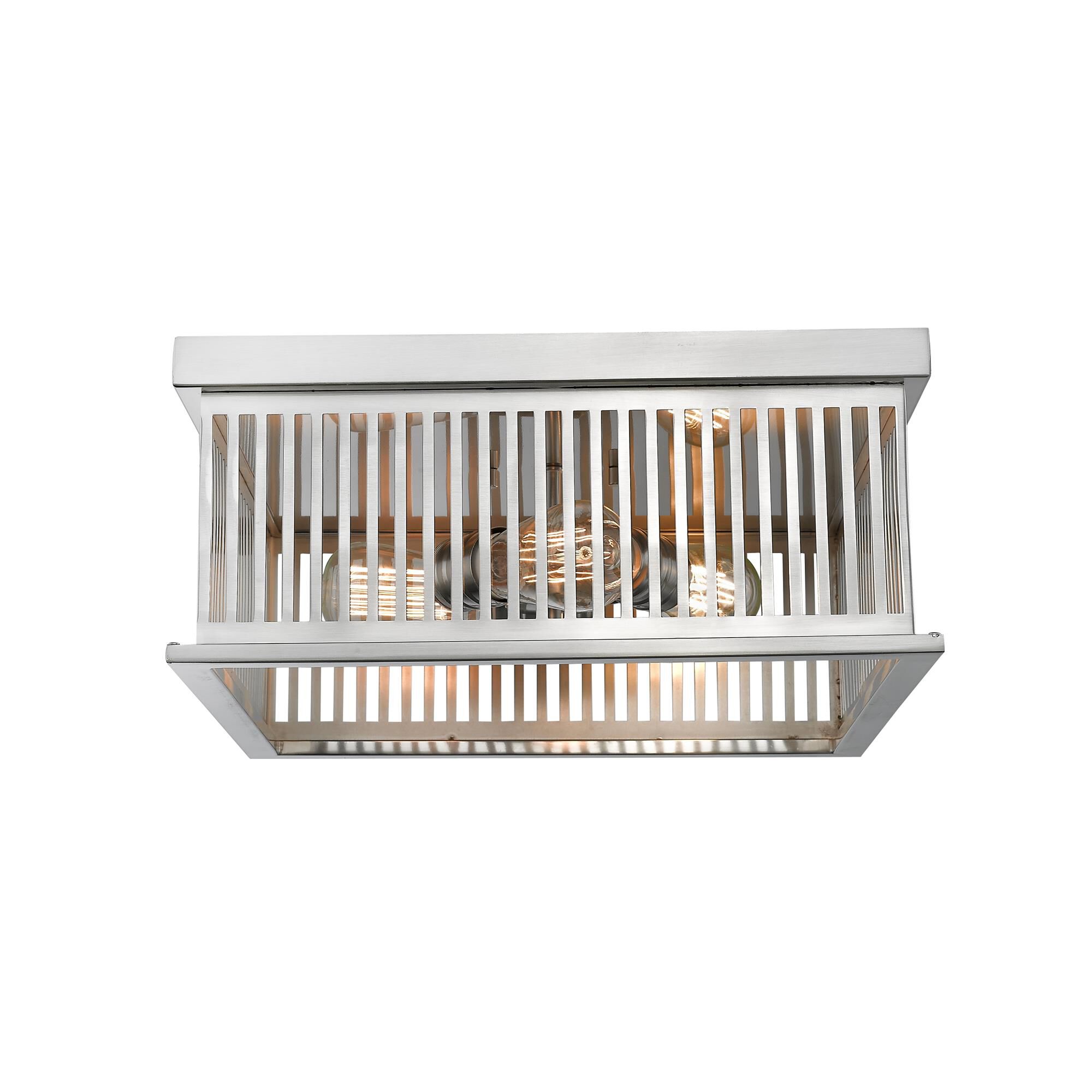 Shown in Brushed Nickel finish and Steel glass and Steel shade