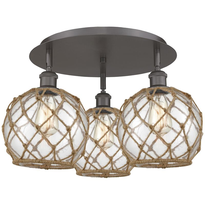 Bruno Marashlian Farmhouse Rope 20 Inch Flush Mount by Innovations Lighting