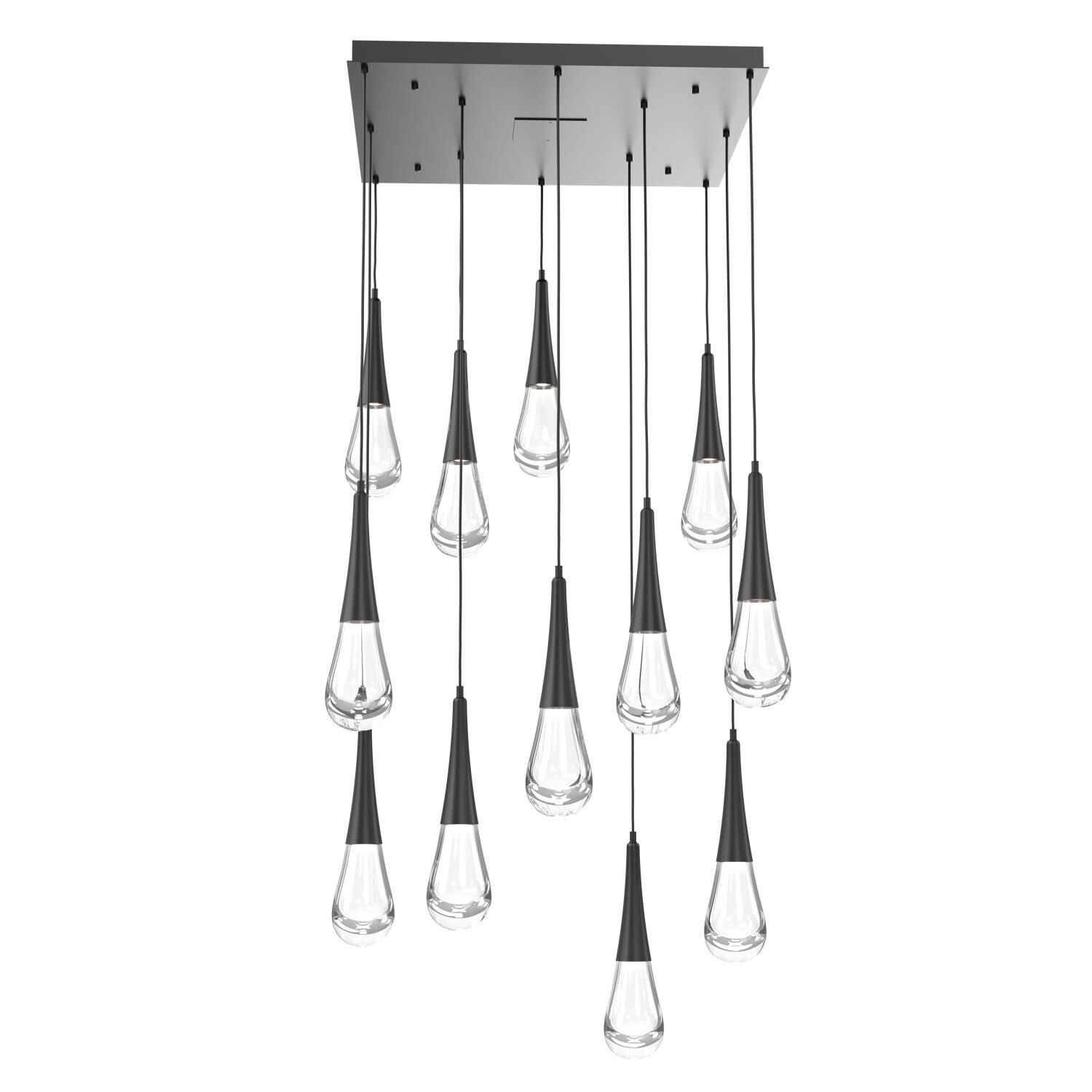 Raindrop 26 Inch 12 Light LED Multi Light Pendant by Hammerton Studio
