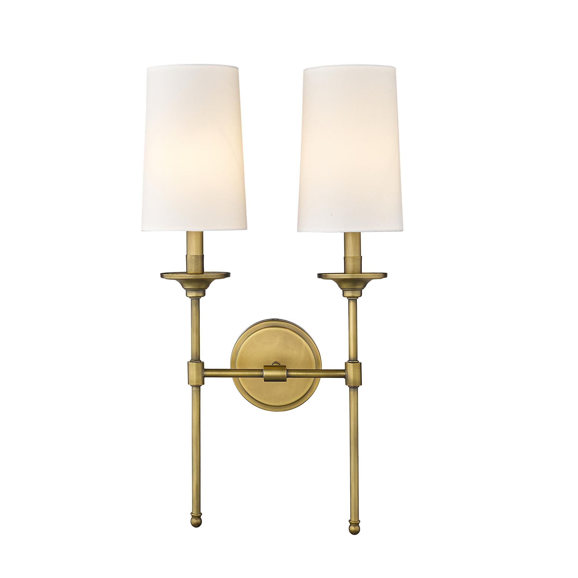 Shown in Rubbed Brass finish and Cloth Cover glass and Cloth Cover shade