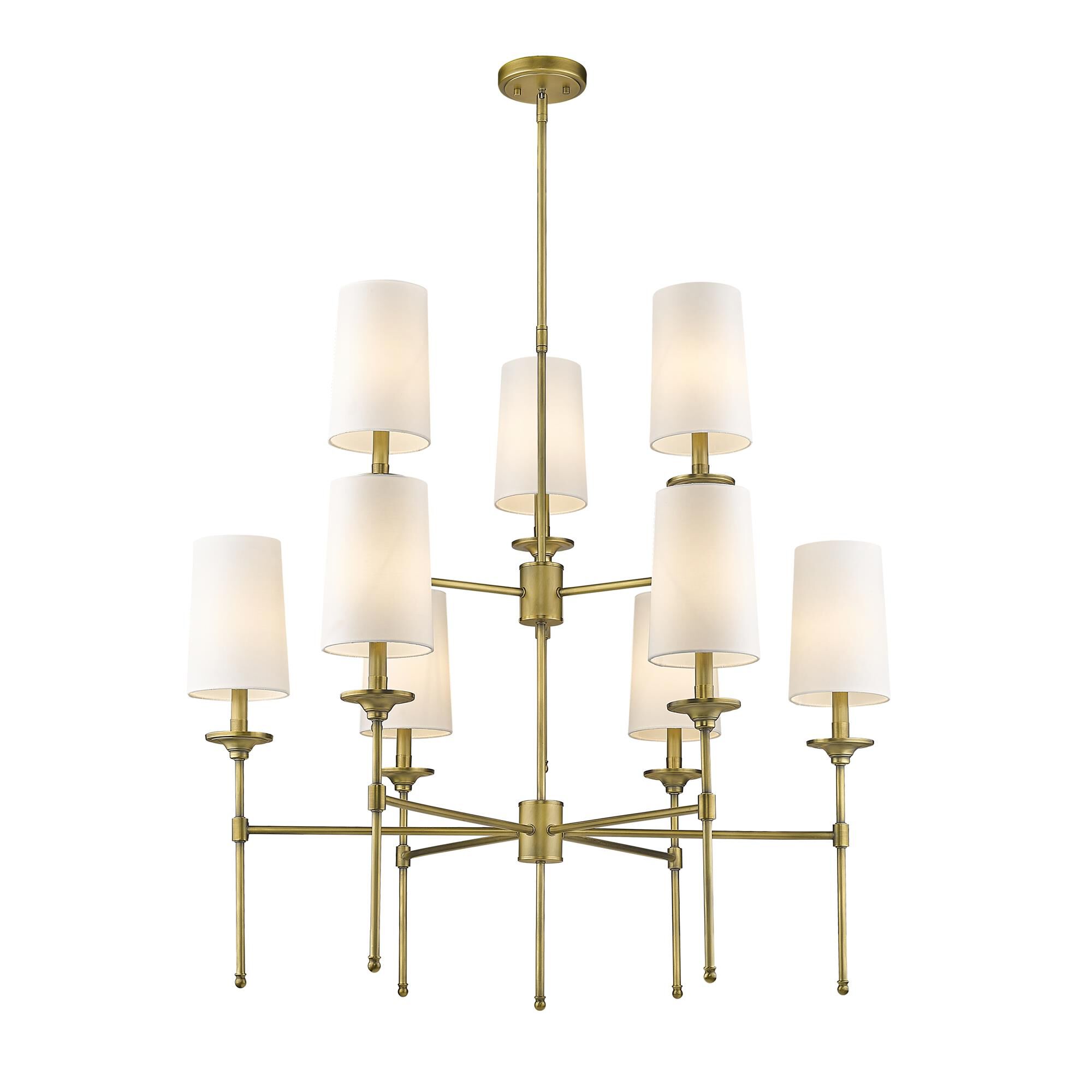 Shown in Rubbed Brass finish and Cloth Cover glass and Cloth Cover shade