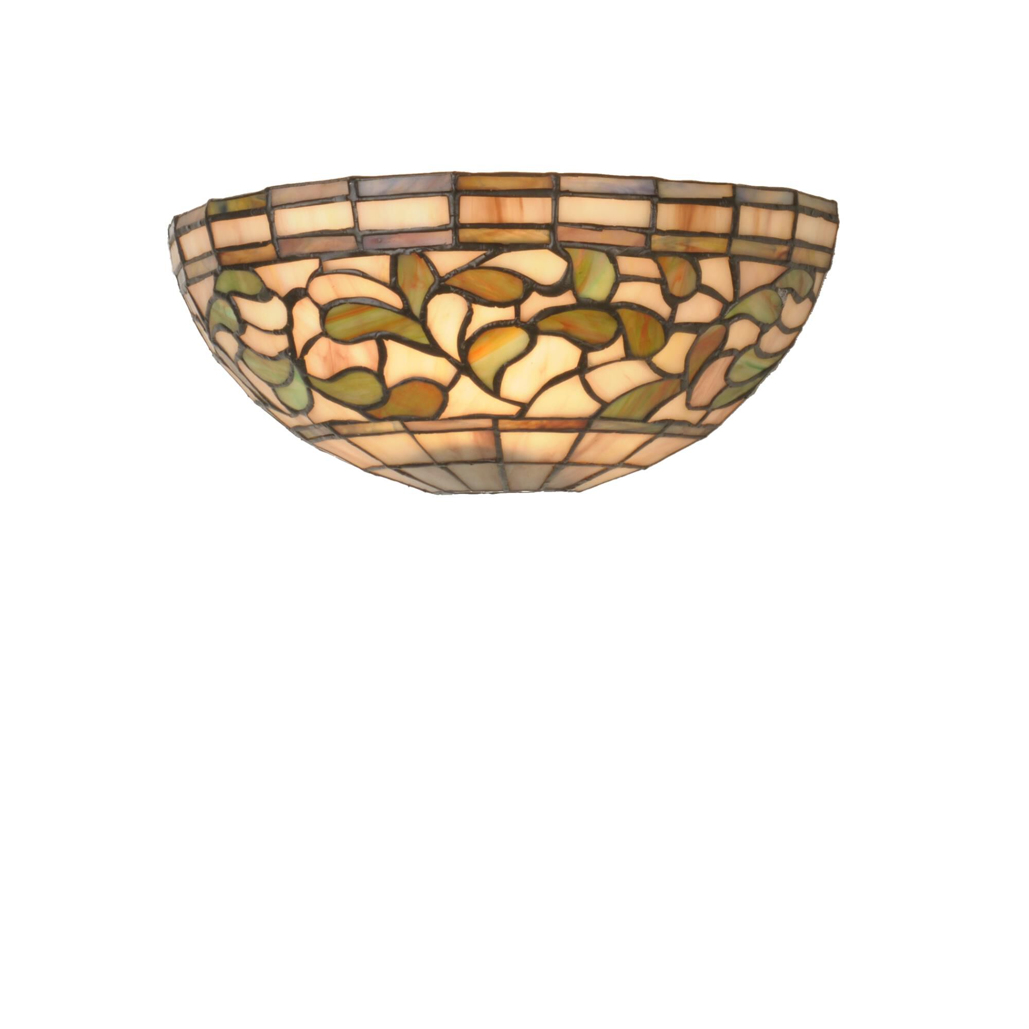 Shown with Autumn Gold-Russet-Moss Green-Amber glass
