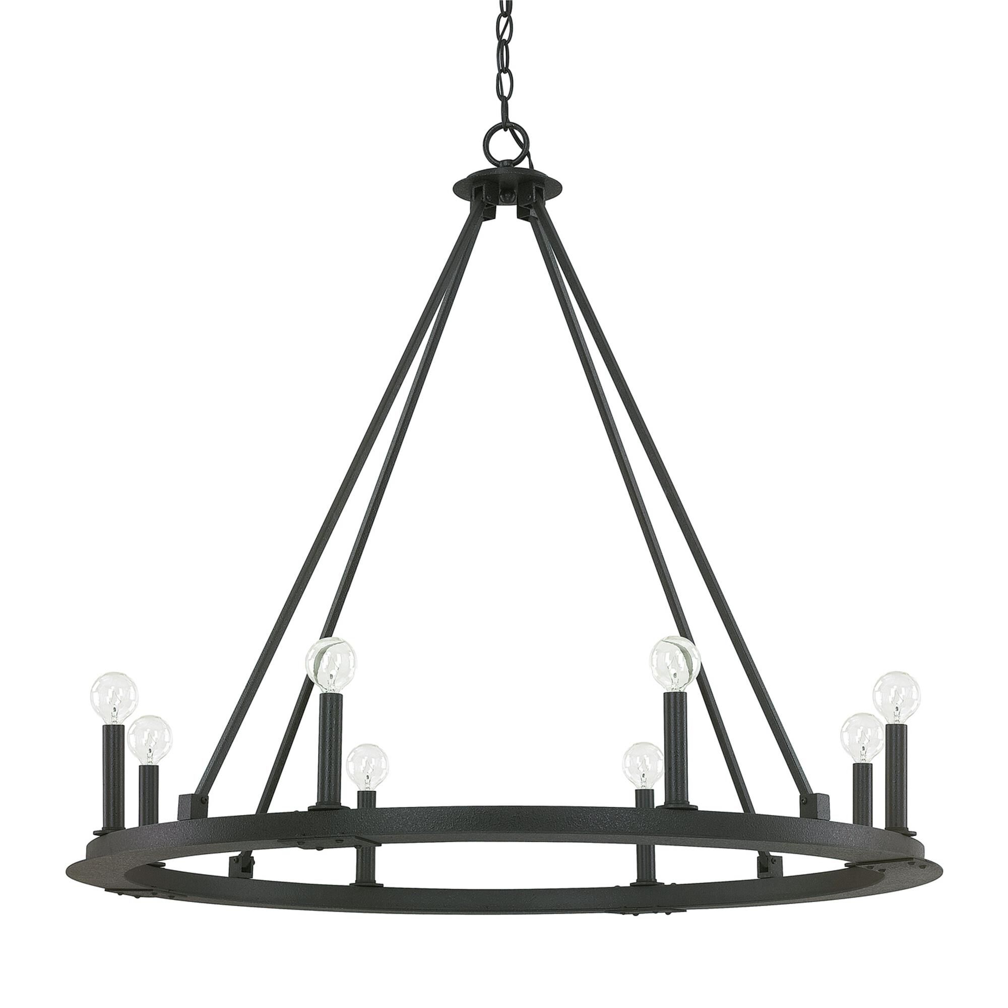Pearson 36 Inch 8 Light Chandelier,
